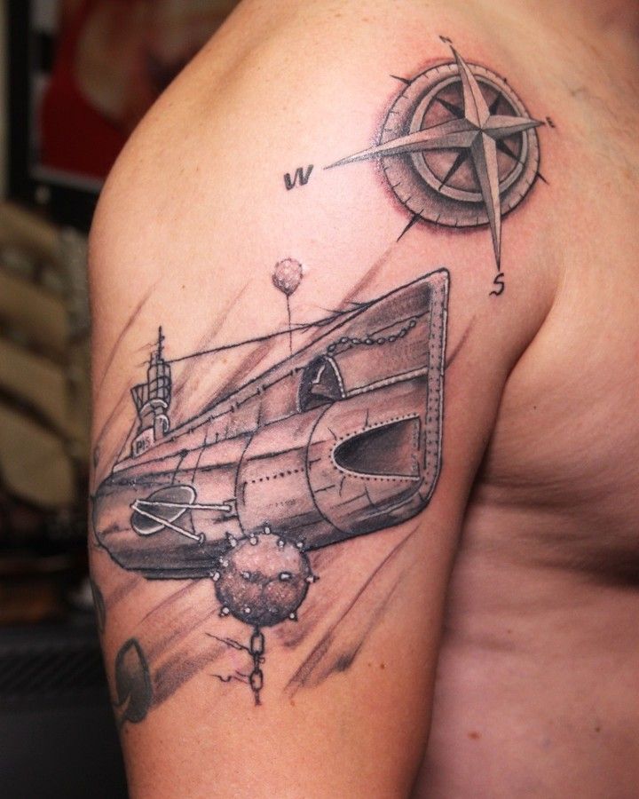 30 Pretty Submarine Tattoos You Will Love