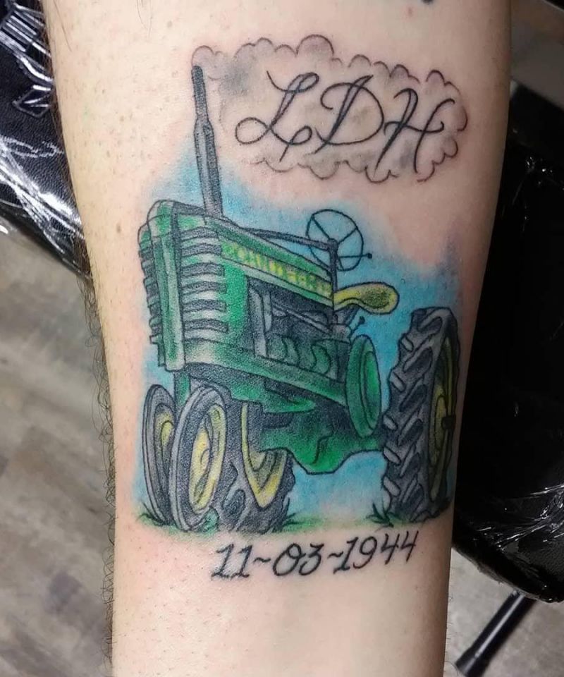 30 Perfect Tractor Tattoos to Inspire You