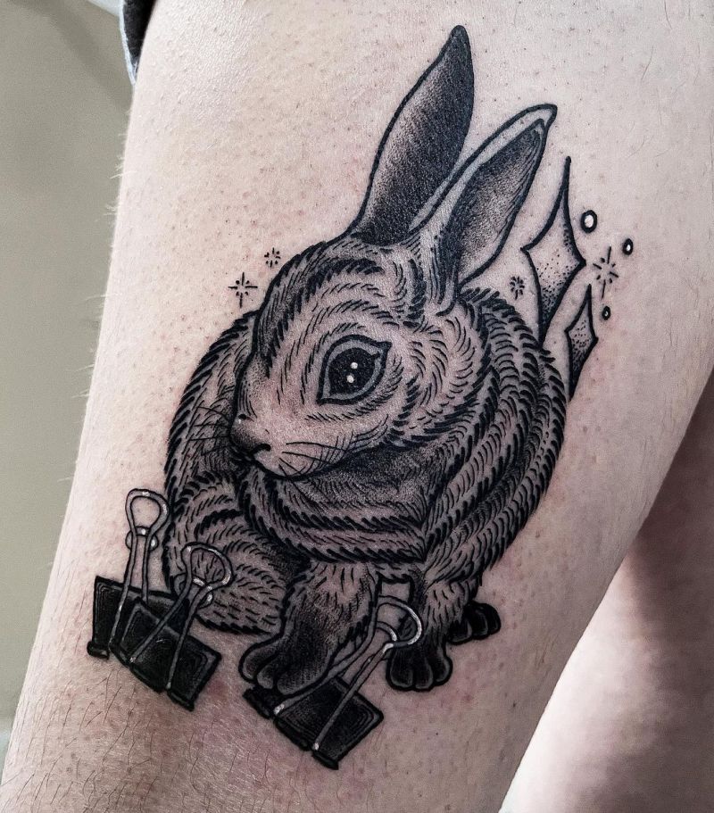 30 Cute Bunny Tattoos You Will Love to Try