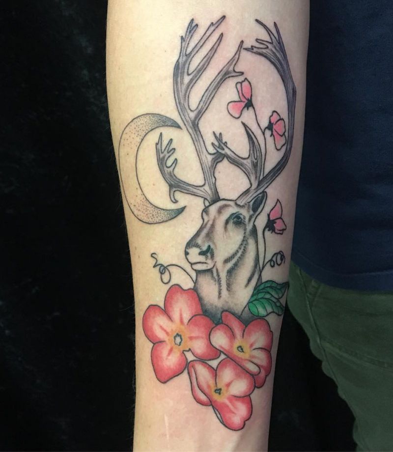 30 Pretty Caribou Tattoos You Will Love