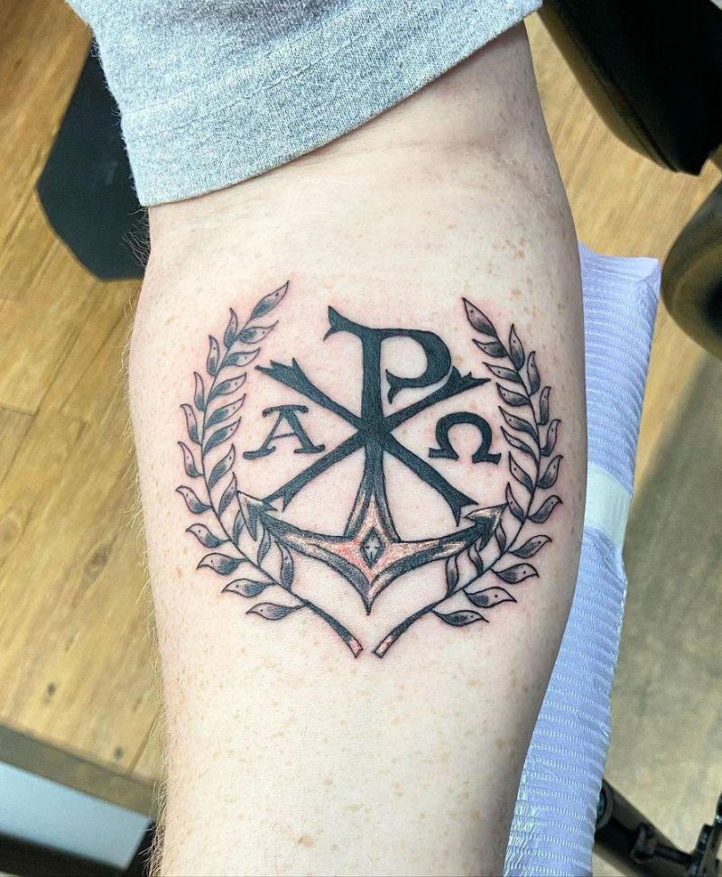 30 Pretty Chi Rho Tattoos You Will Love