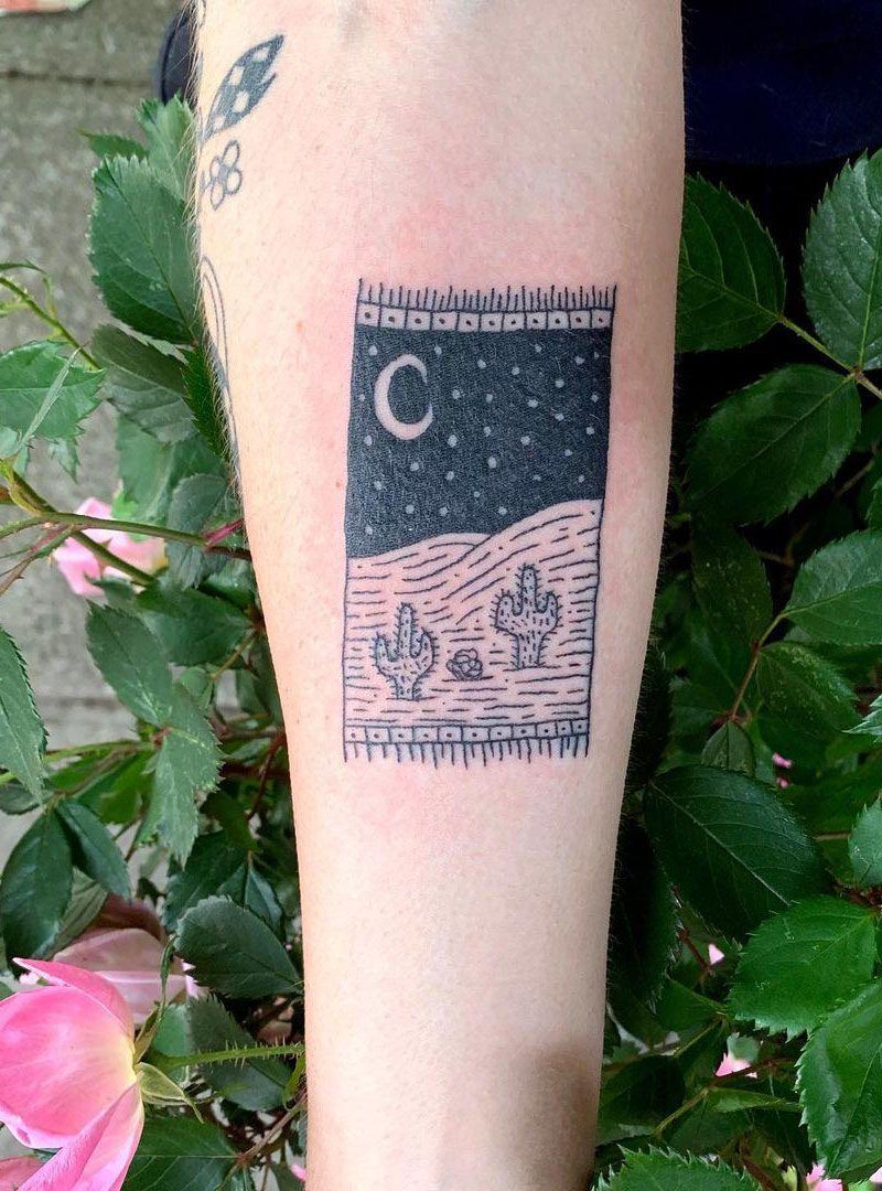 30 Pretty Desert Tattoos You Must Try