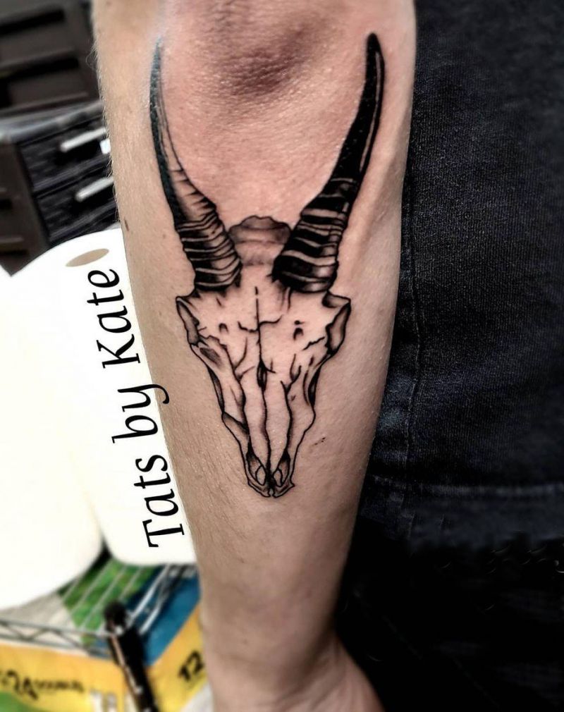 30 Pretty Goat Skull Tattoos You Must Try