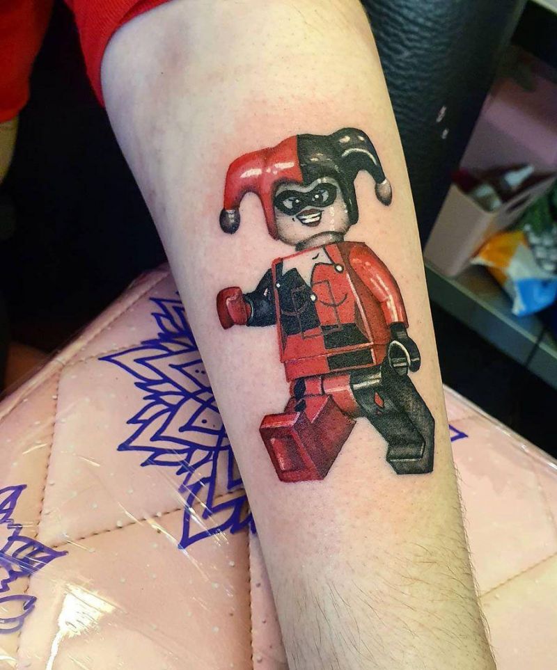 30 Pretty Lego Tattoos to Inspire You