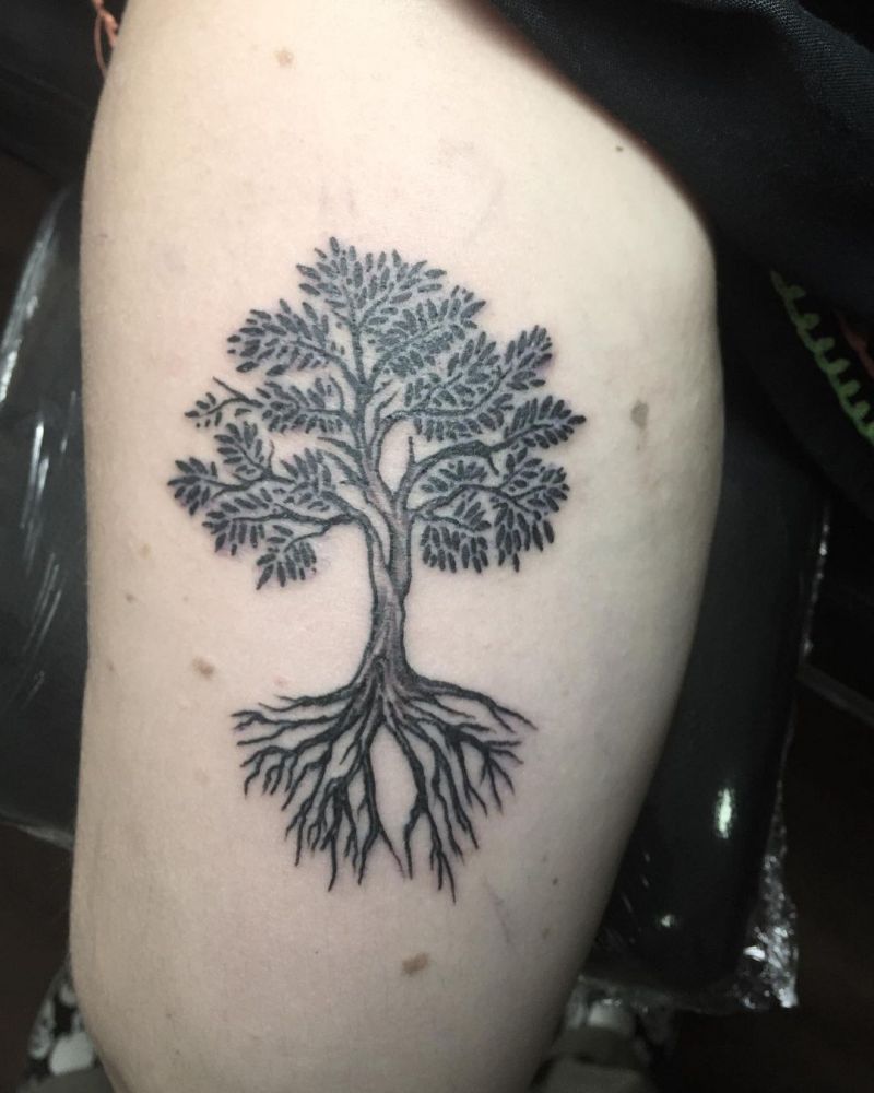 30 Pretty Oak Tree Tattoos You Will Love