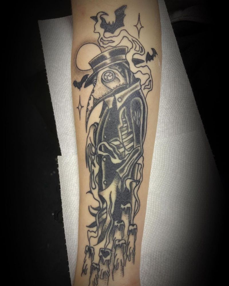 30 Pretty Plague Doctor Tattoos You Will Love