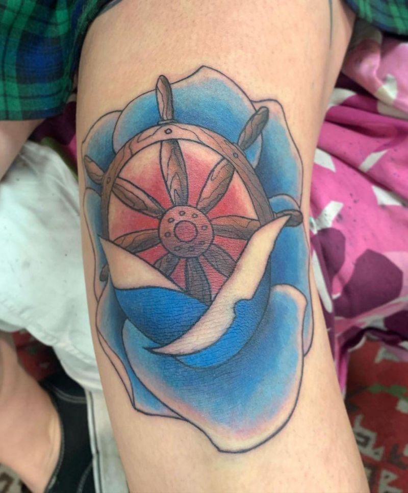 30 Pretty Rudder Tattoos You Must Try