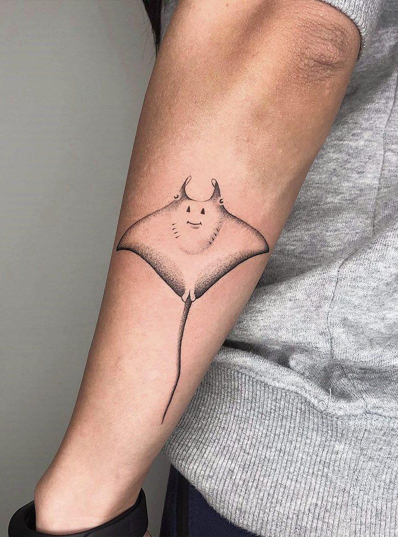 30 Pretty Stingray Tattoos Enhance Your Temperament