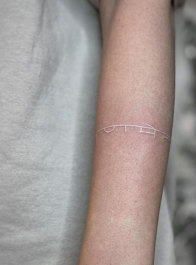 30 Pretty White Ink Tattoos You Must Try