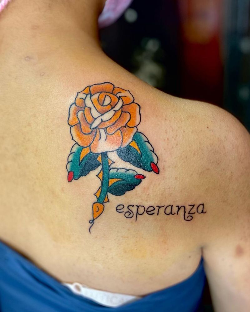30 Pretty Yellow Rose Tattoos Make You Elegant and Beautiful