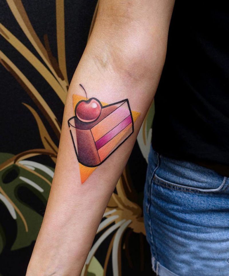 30 Pretty Cake Tattoos You Will Love