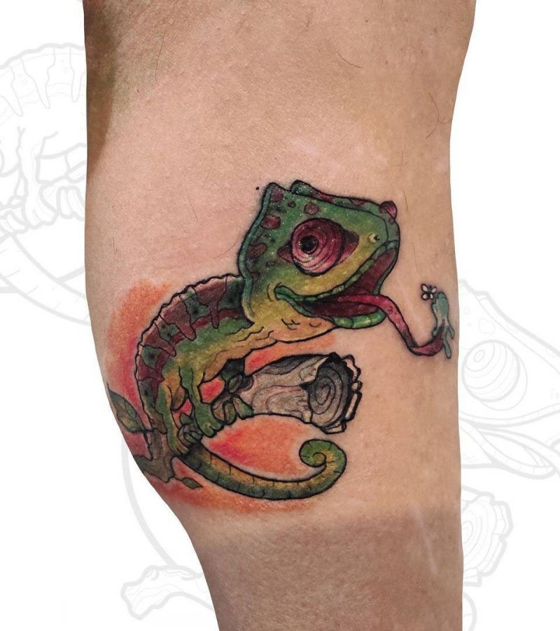 30 Pretty Chameleon Tattoos to Inspire You