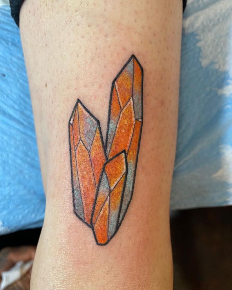 30 Pretty Crystal Tattoos You Can't Miss