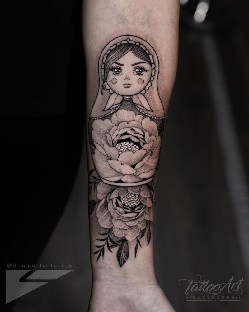 30 Pretty Matryoshka Tattoos You Will Love