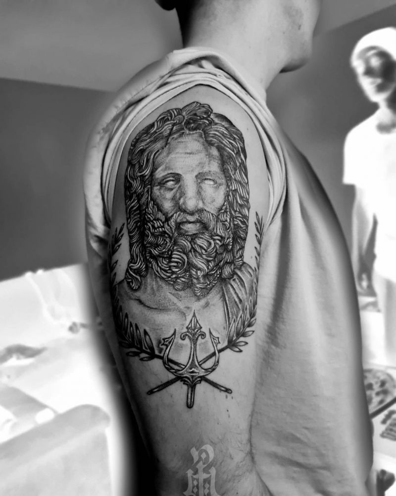 30 Pretty Poseidon Tattoos You Will Love