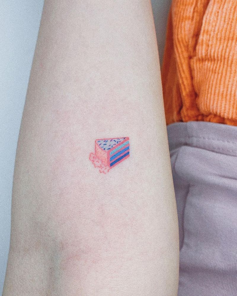30 Pretty Cake Tattoos You Will Love