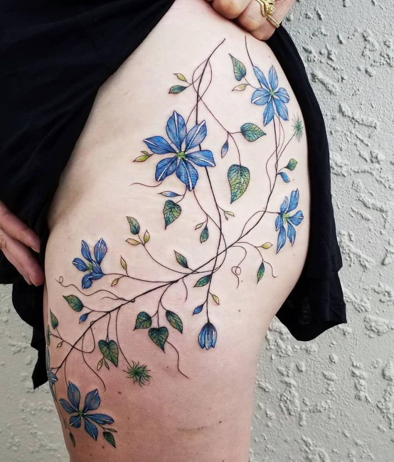 30 Pretty Clematis Tattoos You Must Try