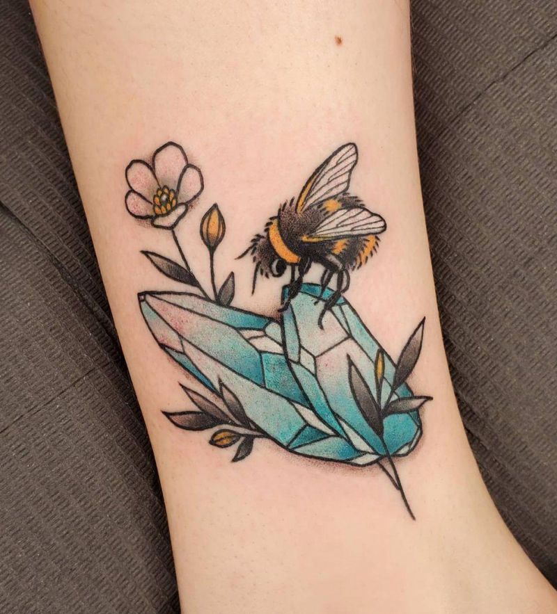 30 Pretty Crystal Tattoos You Can't Miss