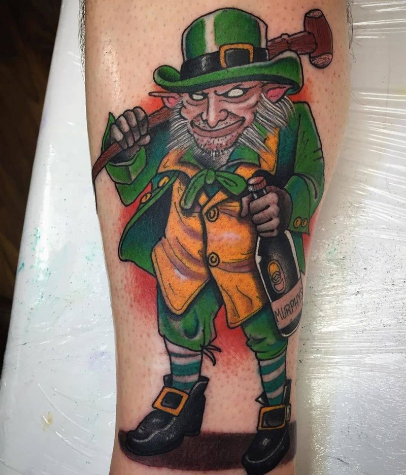 30 Pretty Leprechaun Tattoos for inspiration