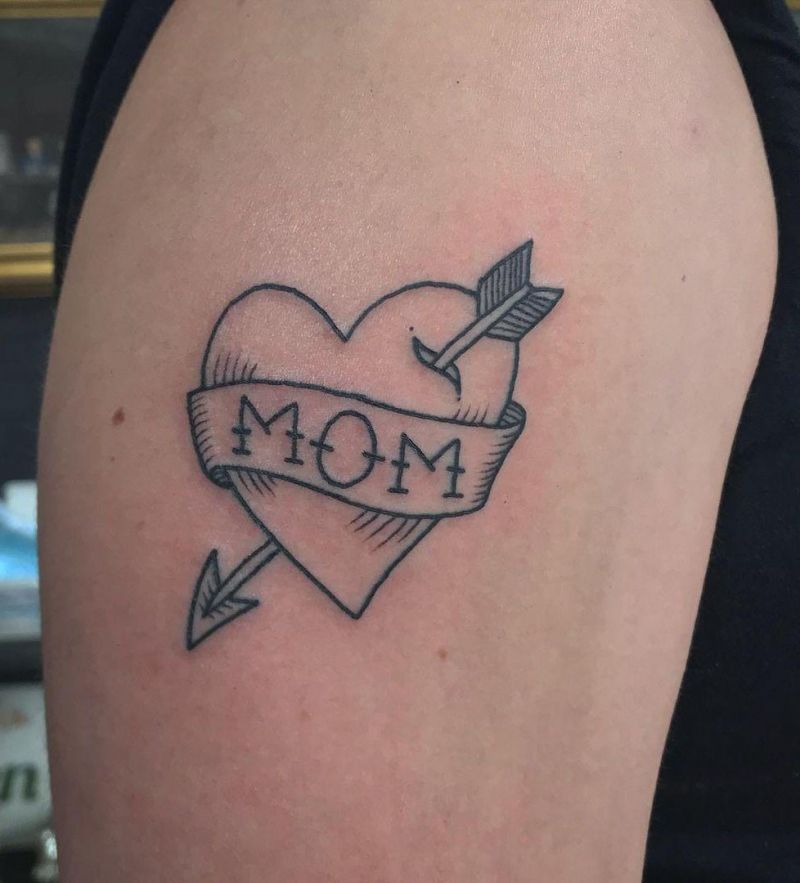 30 Pretty Mom Heart Tattoos You Must Try