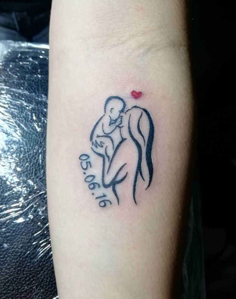 30 Pretty Mother and Son Tattoos You Will Love