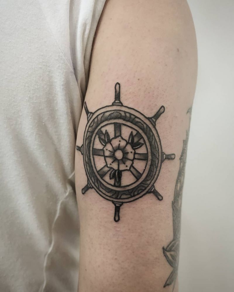 30 Pretty Rudder Tattoos You Must Try