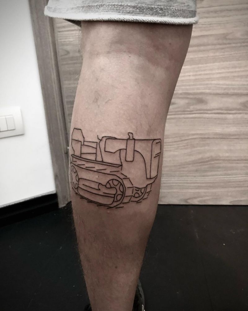 30 Perfect Tractor Tattoos to Inspire You