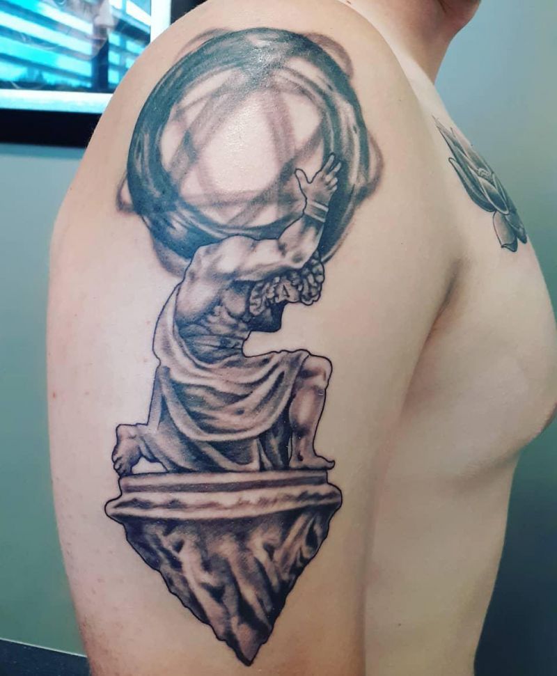 30 Pretty Atlas Tattoos You Must Love