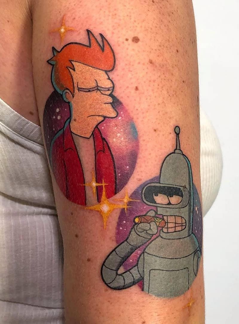 30 Pretty Bender Tattoos You Will Love