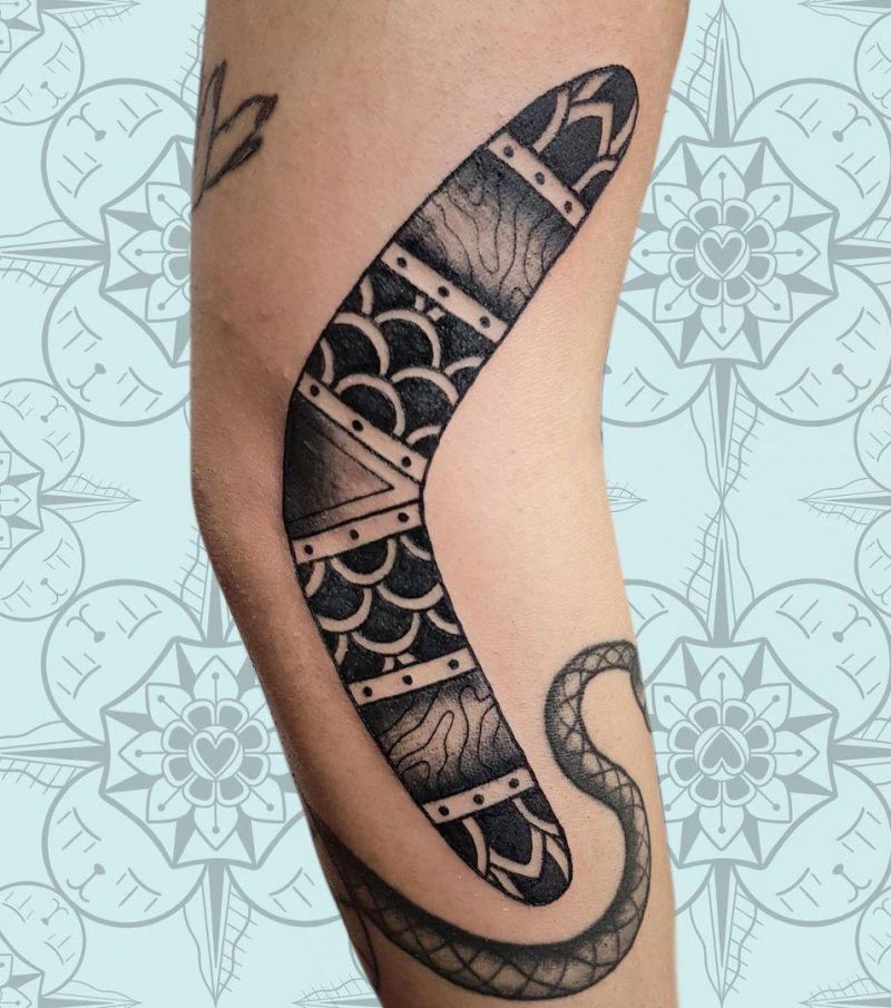 30 Pretty Boomerang Tattoos You Will Love