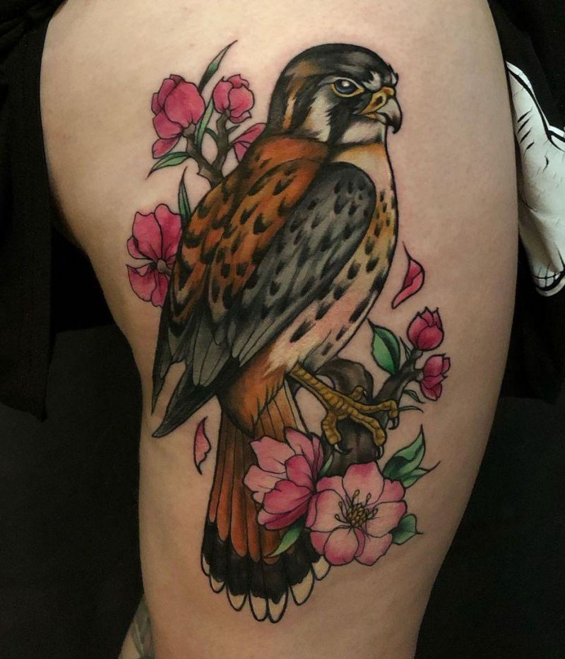 30 Pretty Kestrel Tattoos Give You an Unexpected Feeling