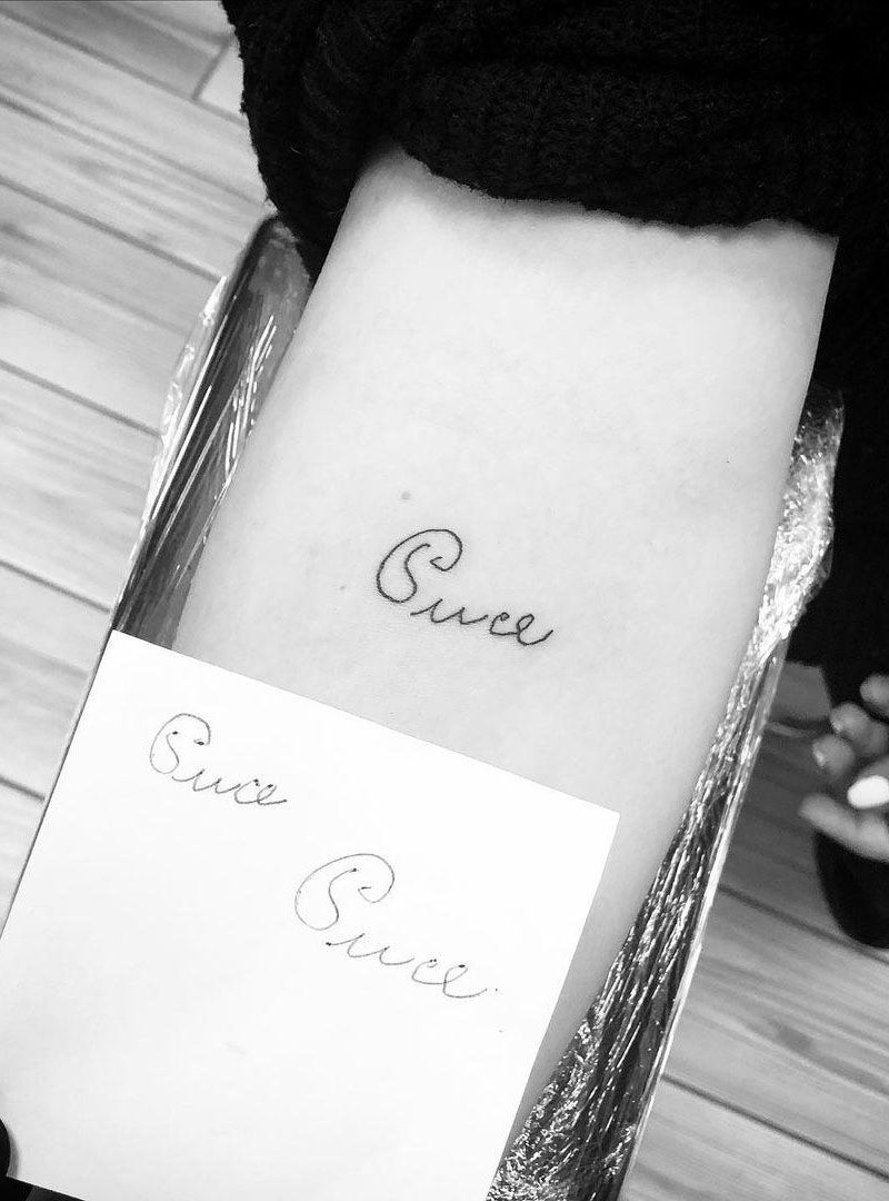 30 Pretty Signature Tattoos You Will Love