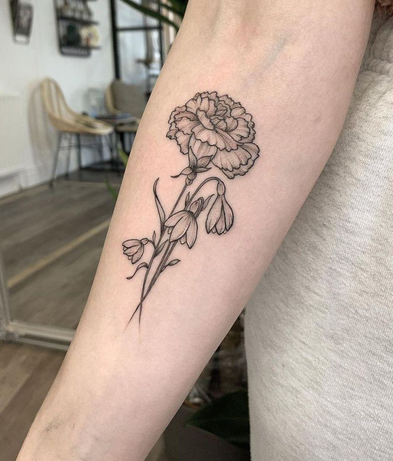 30 Pretty Snowdrop Tattoos to Inspire You