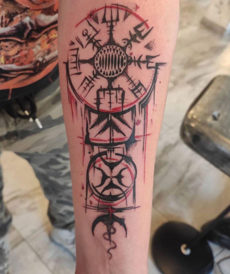 30 Pretty Vegvisir Tattoos Make You Attractive