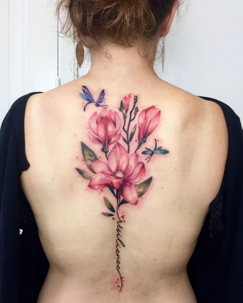 30 Pretty Watercolor Flower Tattoos You Will Love