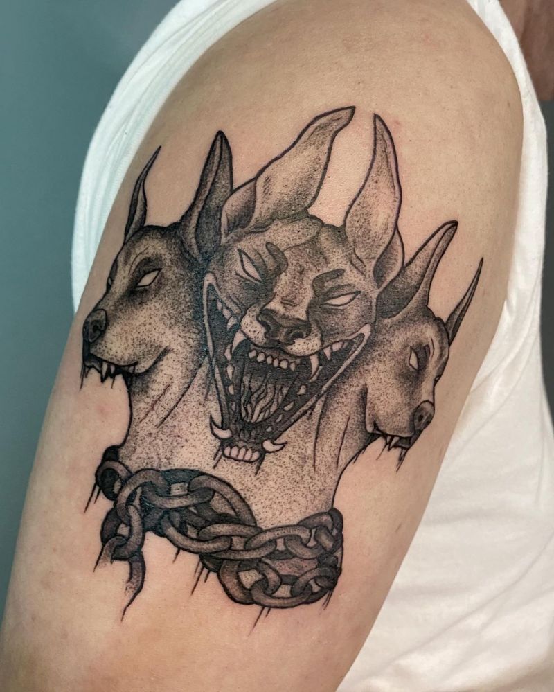 30 Pretty Cerberus Tattoos You Will Love to Try