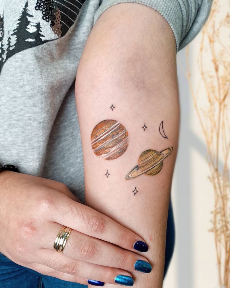30 Pretty Jupiter Tattoos You Can't Miss