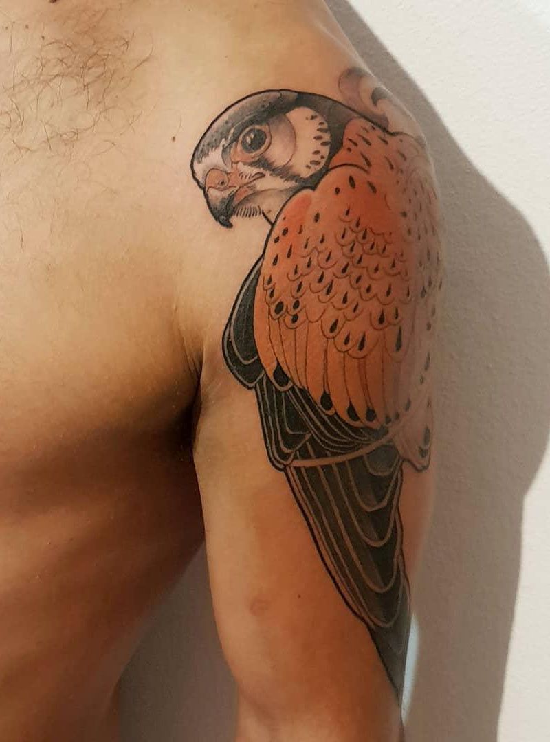 30 Pretty Kestrel Tattoos Give You an Unexpected Feeling