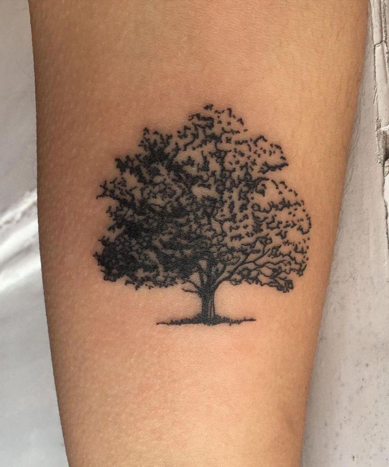 30 Pretty Oak Tree Tattoos You Will Love