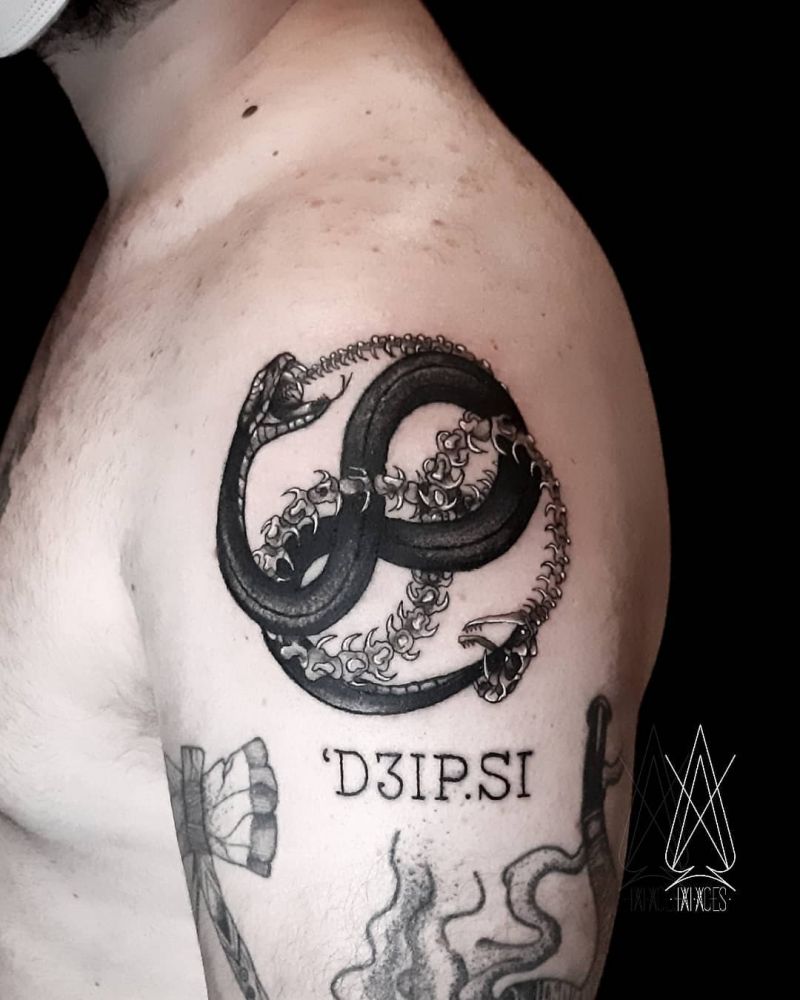 30 Pretty Ouroboros Tattoos for You to Enjoy