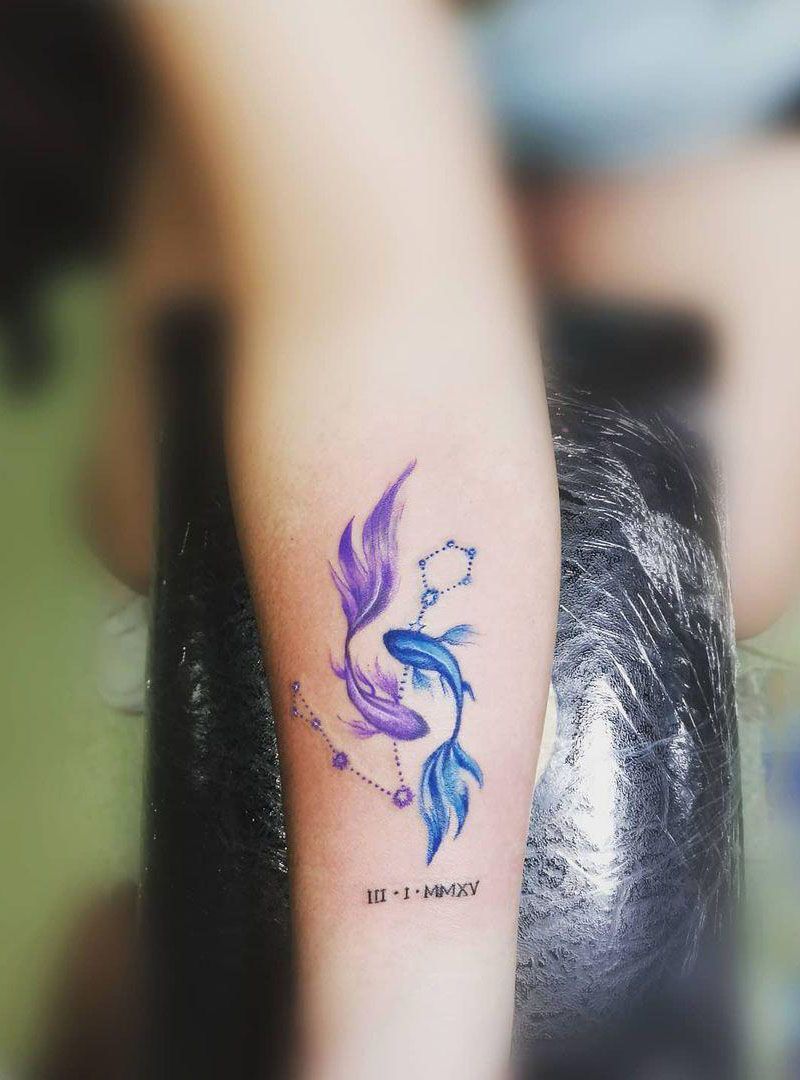 30 Pretty Pisces Tattoos You Will Love