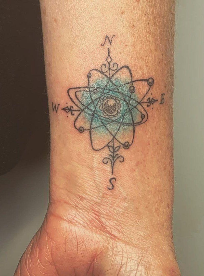 30 Pretty Atom Tattoos to Inspire You