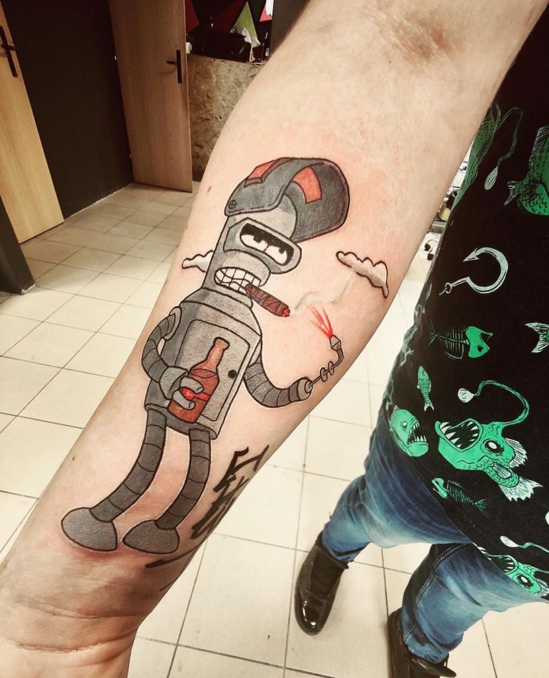 30 Pretty Bender Tattoos You Will Love