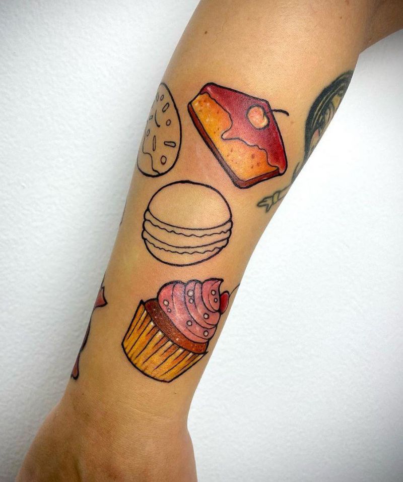 30 Pretty Cake Tattoos You Will Love