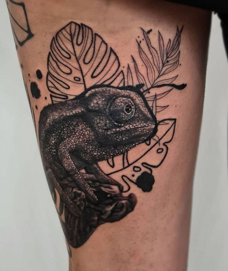 30 Pretty Chameleon Tattoos to Inspire You