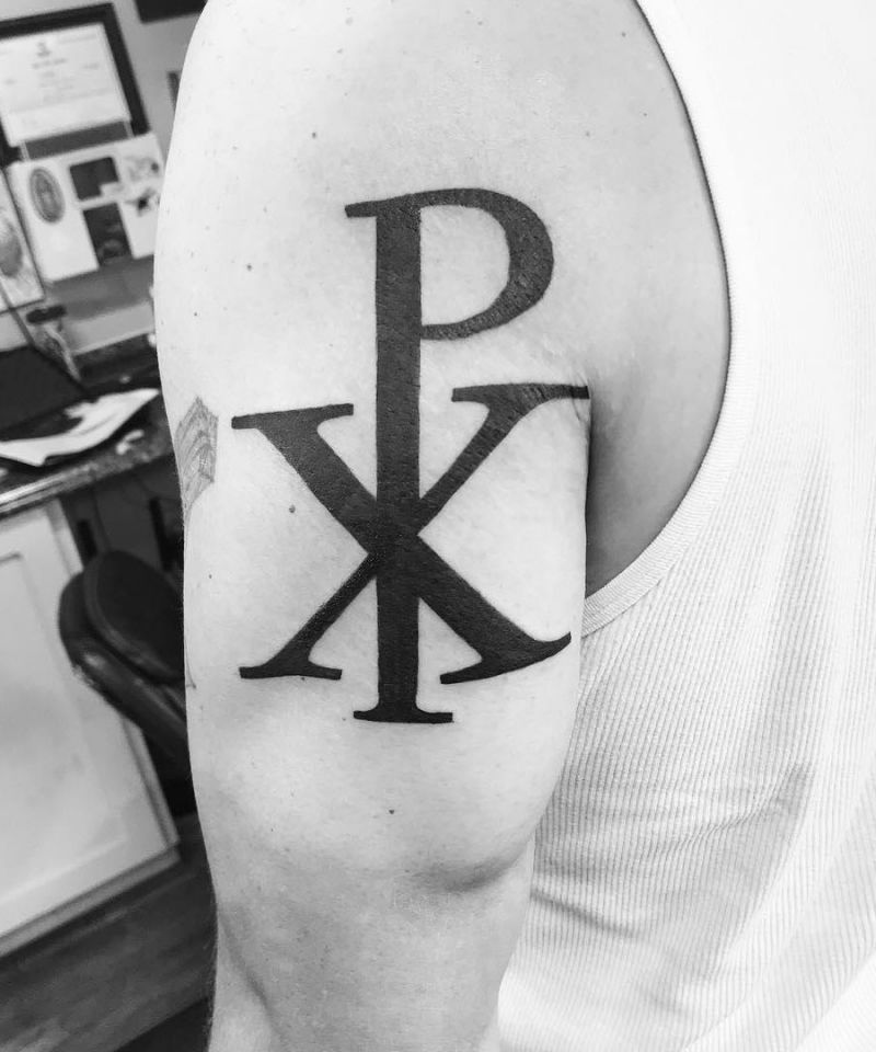 30 Pretty Chi Rho Tattoos You Will Love