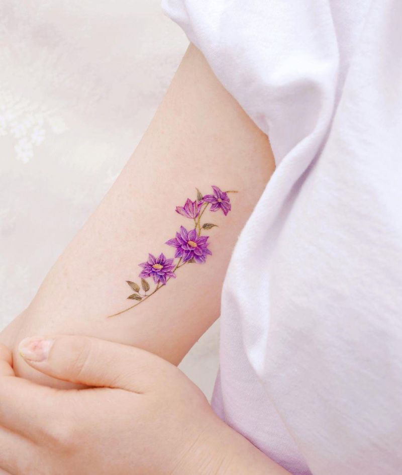 30 Pretty Clematis Tattoos You Must Try