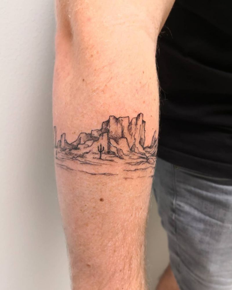 30 Pretty Desert Tattoos You Must Try