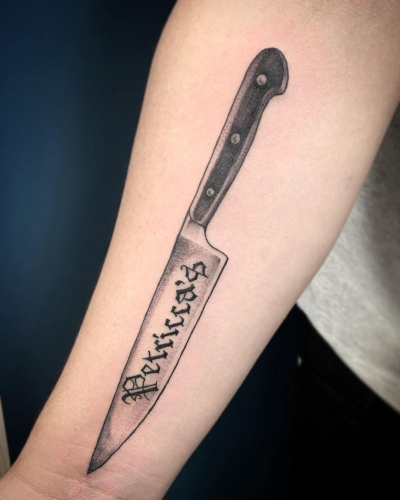 30 Pretty Knife Tattoos You Must Try