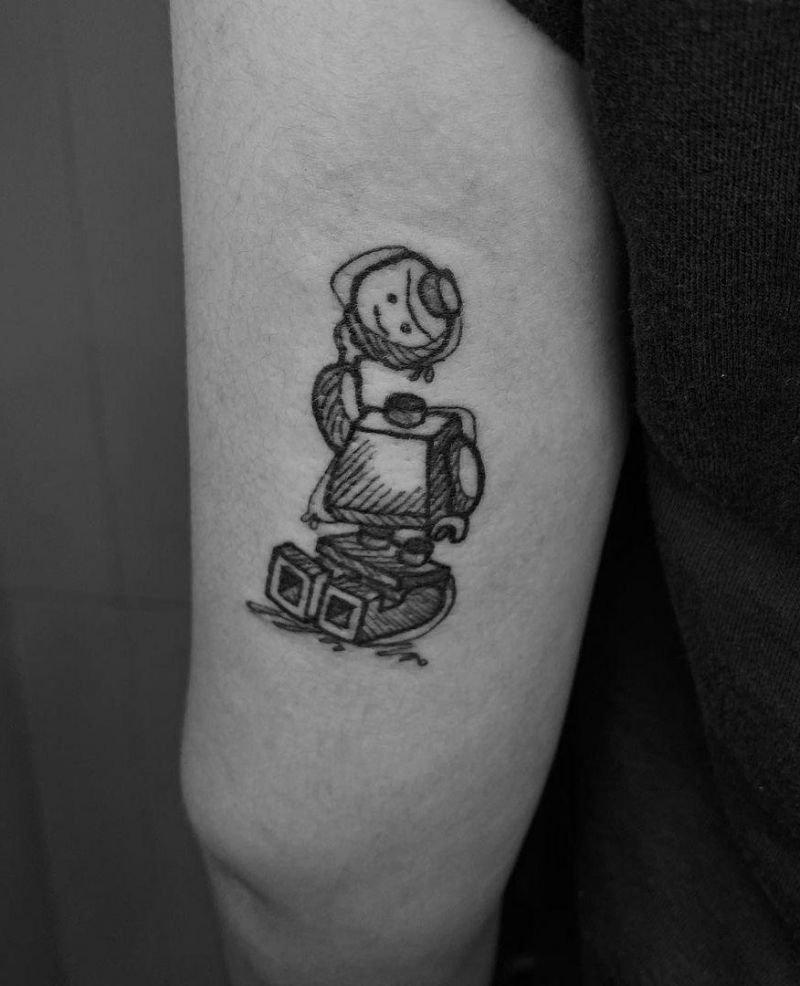 30 Pretty Lego Tattoos to Inspire You